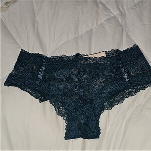 Victoria’s Secret Cheeky Lace Underwear Nwts Sz Medium Blue/Green